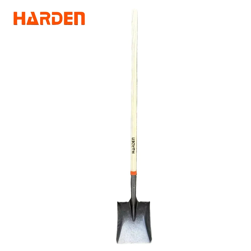 Harden Pala Punta Cuadrada Mango Largo Madera  634022