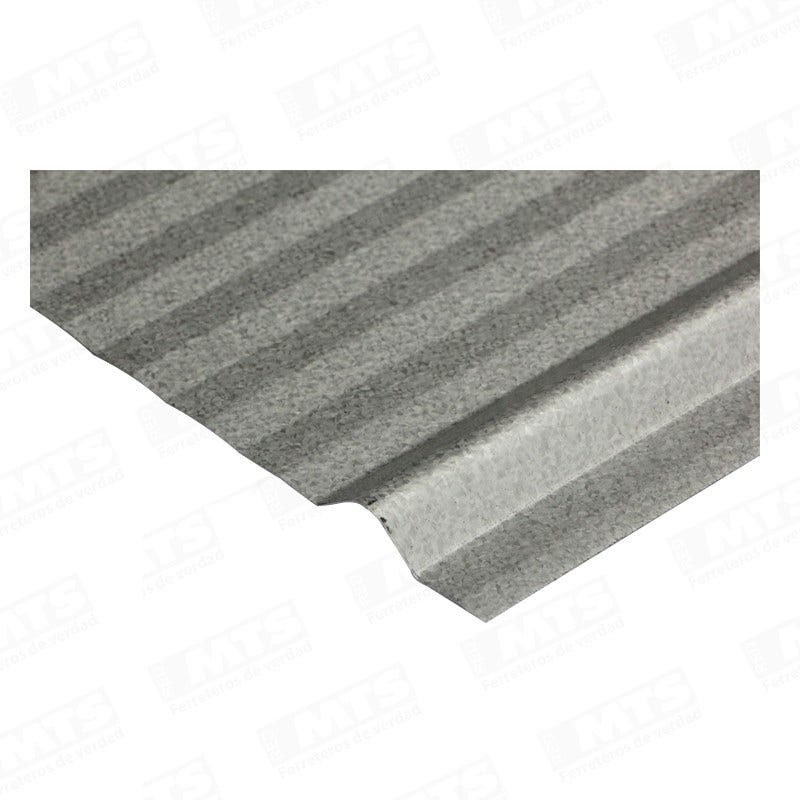 Plancha Acanalada 5v Zinc Alum 0,35 X 2,5 Mts
