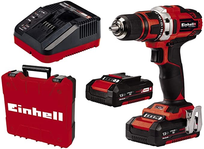 Einhell Kit Taladro Inalambrico 4513912 Te-Cd 18/40 Li (2X1,5 Ah)