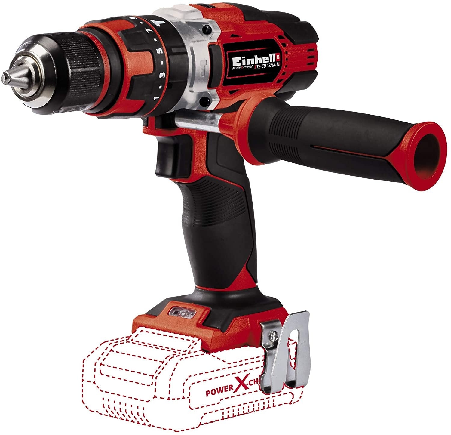 Einhell Taladro Atornillador Inalambrico 4513926 Te-Cd 18/48 Li-I-Solo