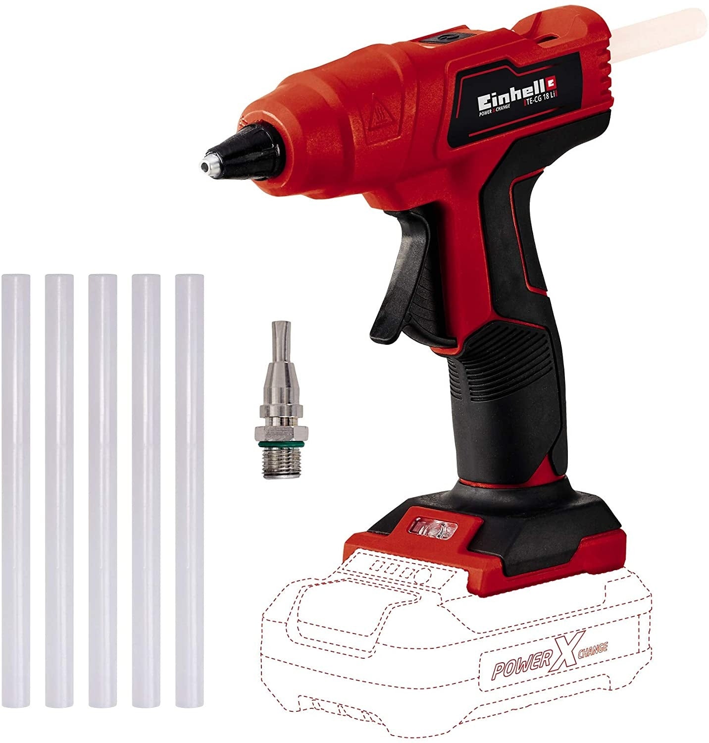 Einhell Pistola Silicona Barra Inalambrica 4522200 Te-Cg 18 Li - Solo