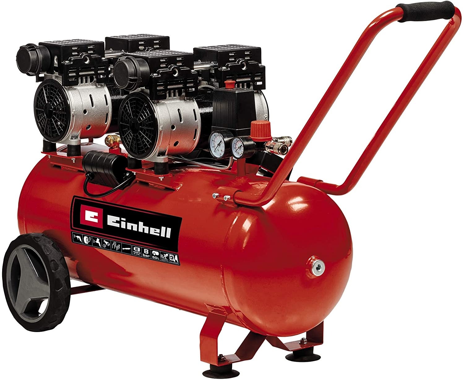 Einhell Compresor Silencioso 50L / 8Bar 4020620 Te-Ac 270/50 Silent Plus