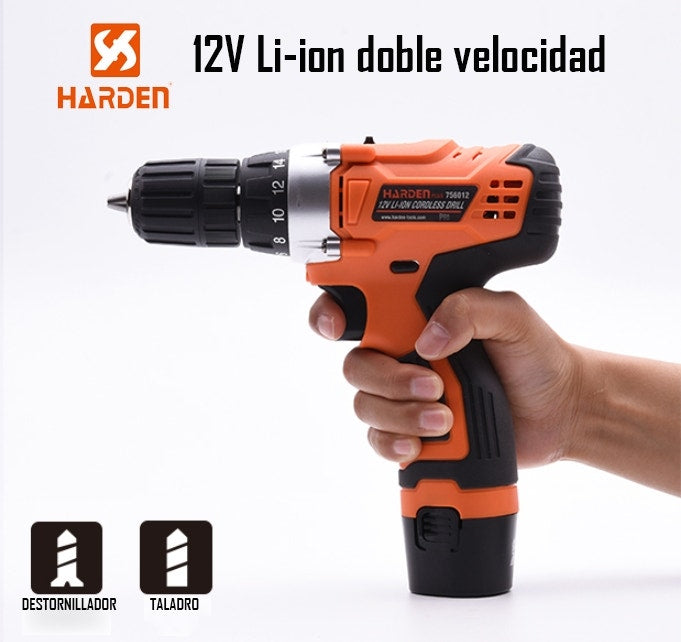 Harden Taladro  Inalambrico Atornillador 12V 756012