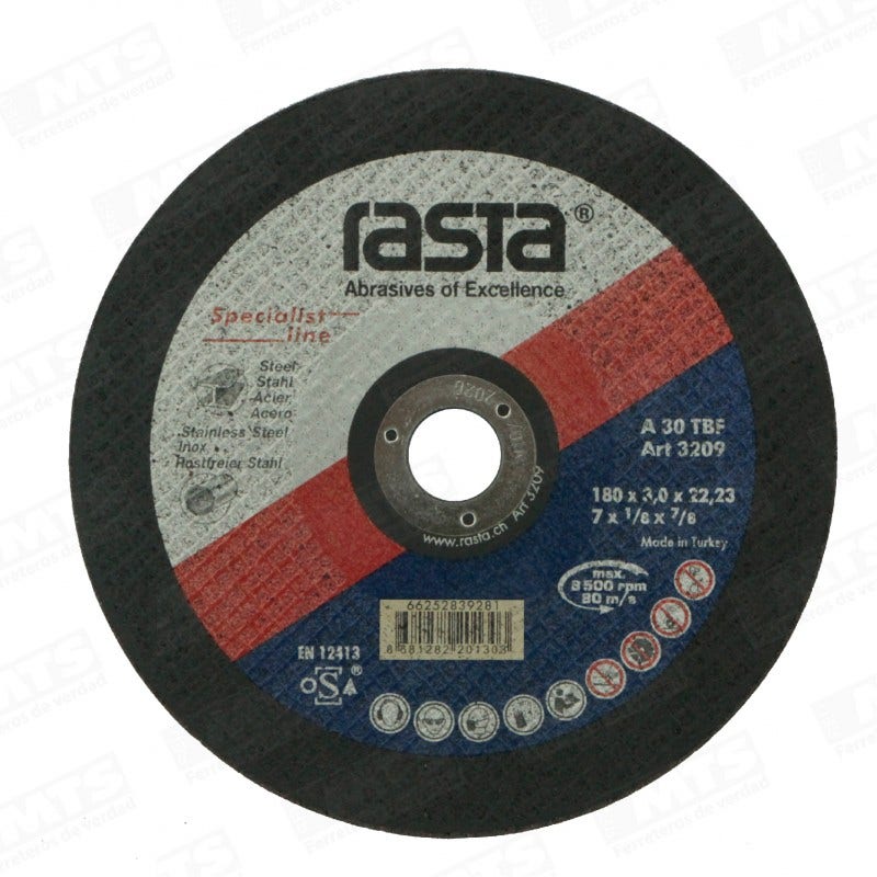 DISCO CORTAR METAL  7    RASTA 3209 800