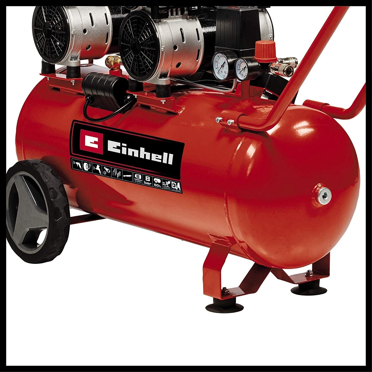 Einhell Compresor Silencioso 50L / 8Bar 4020620 Te-Ac 270/50 Silent Plus