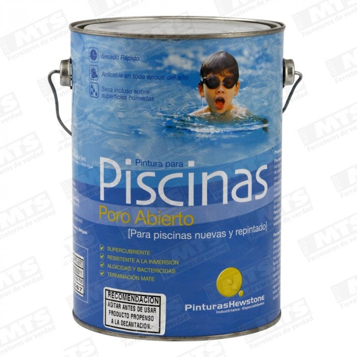 Q Hewstone Pintura Piscina.P Abierto Azul Tahiti Tineta