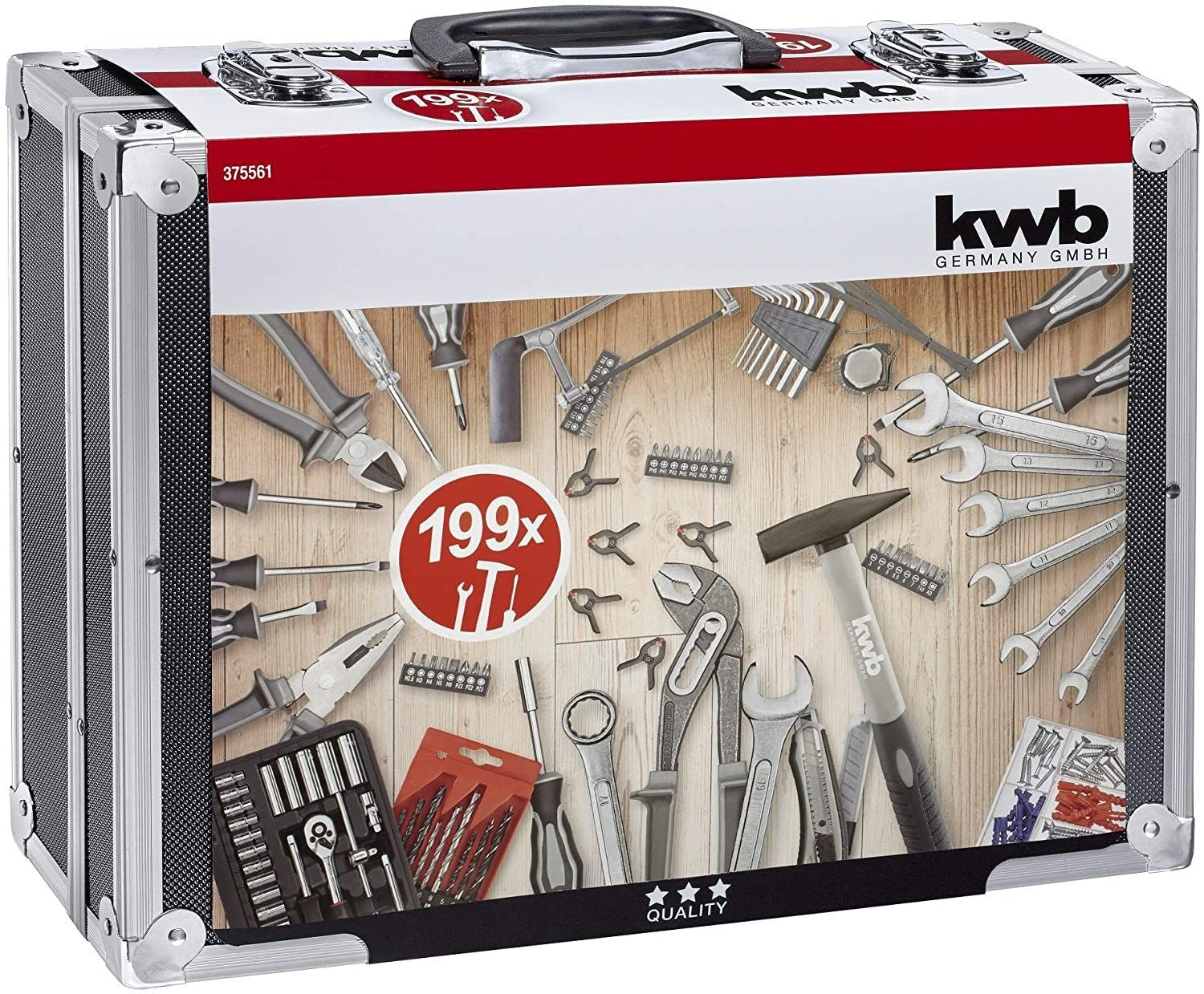 Kwb Caja Herramientas Aluminio 199 Pz 49375561