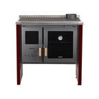 Bosca Pack Cocina Le&ntilde;a Hestia 90 Burdeo + Kit Instalacion