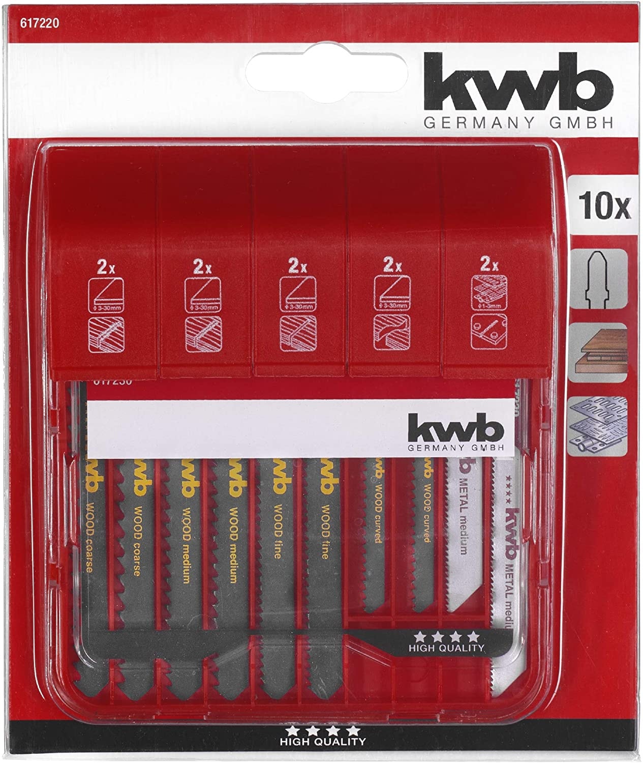Kwb Set Hojas Sierra Calar 10Pz 49617220
