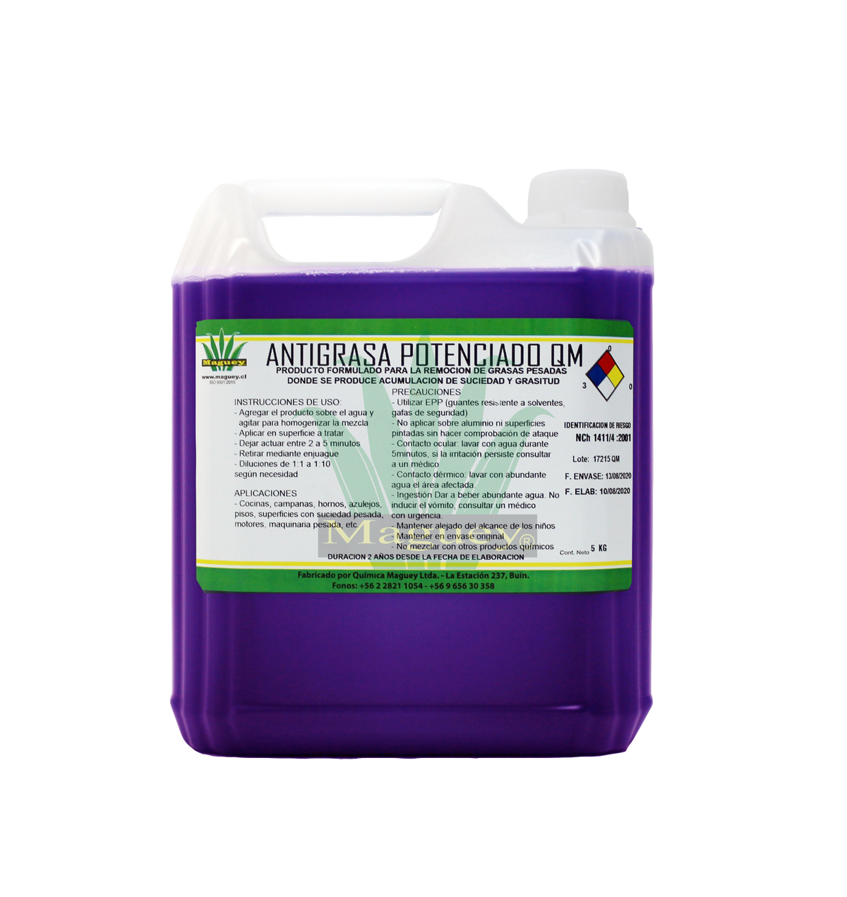 Antigrasa Alto Poder  1 Lt Quimica Maguey