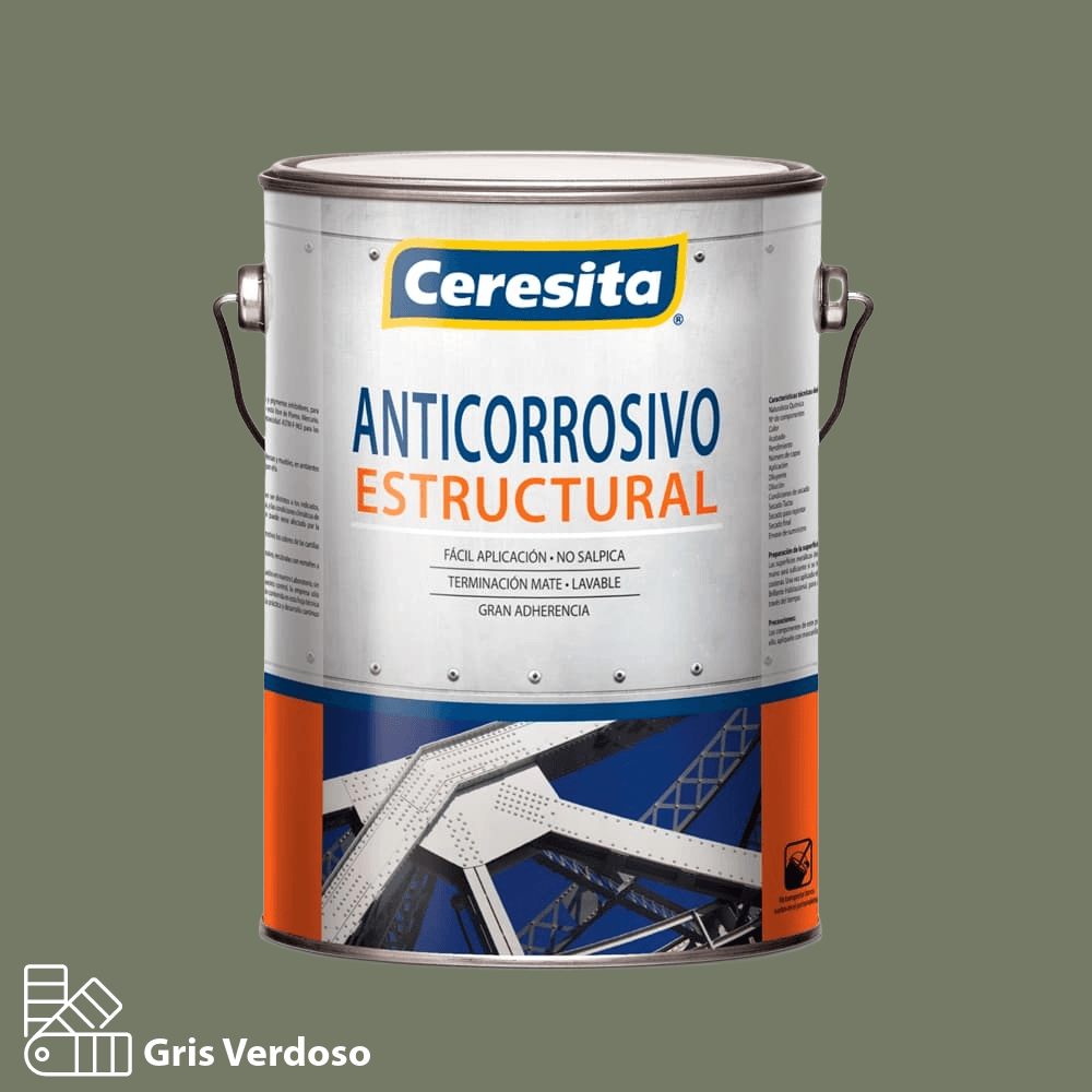 Anticorrosivo Ceresita B/Solv Estructural Gris Verdoso