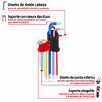 Einhell Juego Llaves Allen Hexagonales 9pz - 370558