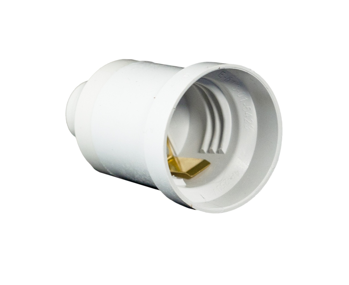 Portalampara Poliester Blanco Mec **Cert* E-27