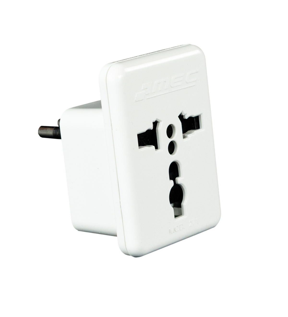 Mec Enchufe Adaptador Universal 2p+t Blanco 0273