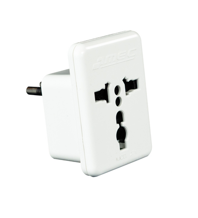 Mec Enchufe Adaptador Universal 2p+t Blanco 0273