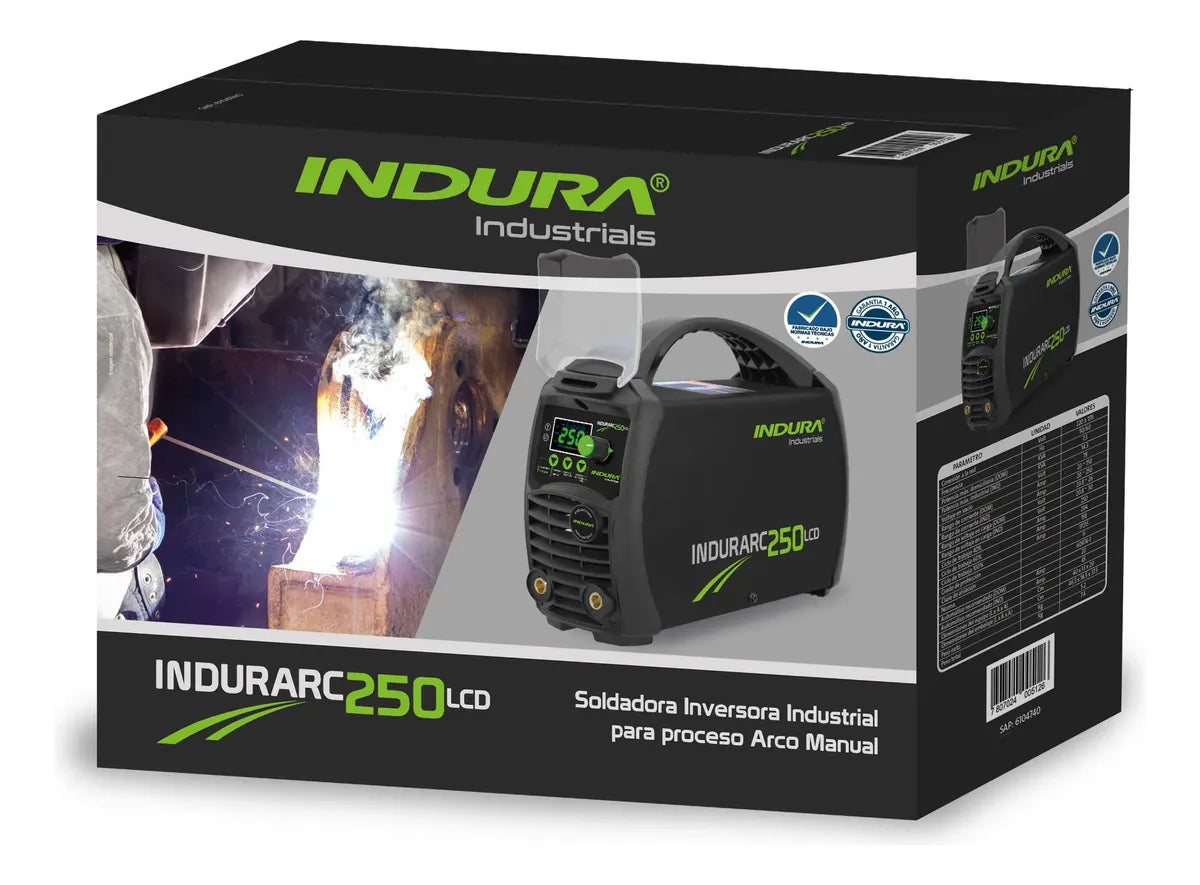 Indura Soldadora Inverter - Indurarc 250 Lcd