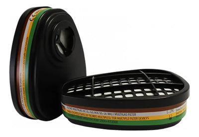 Filtro Respirar Ergonic F500M Abek1 Multigas Par