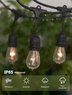 Guirnalda De Luces Solar Exterior Incluye 20 Ampolletas 10mts