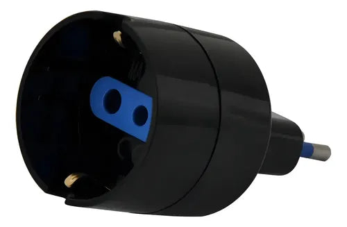 Harden Adaptador Schuko 2P+T 10A Negro Te906Bk