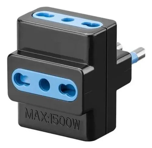 Harden Adaptador Triple 10A 250V Negro-Te905Bk