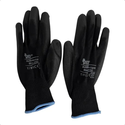 Guante Multiprotec - Pu Black L-1700 Talla 10