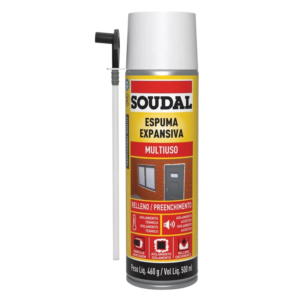 Espuma  Poliuretano        500Ml * Soudal