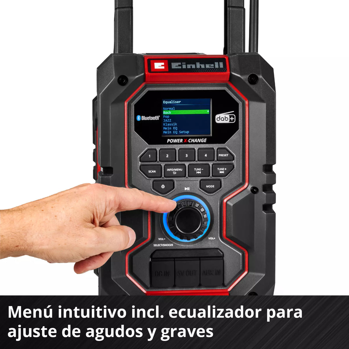 Einhell Radio Parlante 18v Hibrida Bluetooh 3407995 Te-cr 18 Li Dab