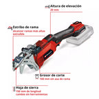 Einhell Sierra Podadora Inalambrico 3408290 Ge-Gs 18/150 Li-Solo