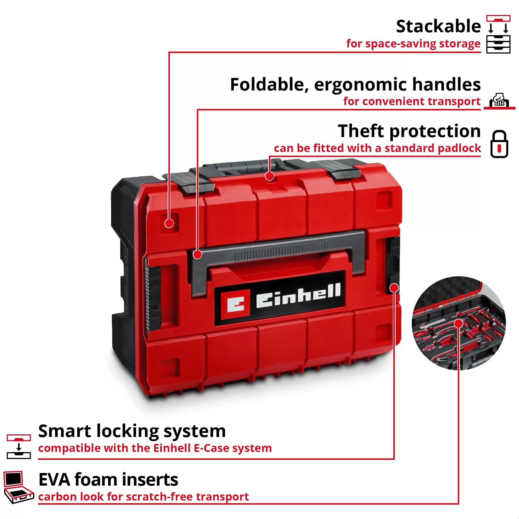 Einhell Set Herramientas Manuales 79pz 370511