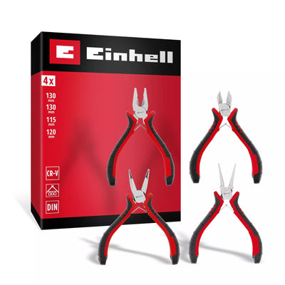 Einhell Set 4pc  Alicates Mini 115/130mm 370532