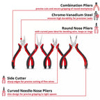 Einhell Set 4pc  Alicates Mini 115/130mm 370532