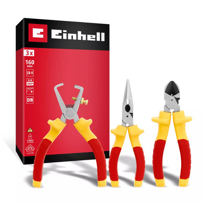 Einhell Set 3pc  Alicates Electricos 160mm 370540