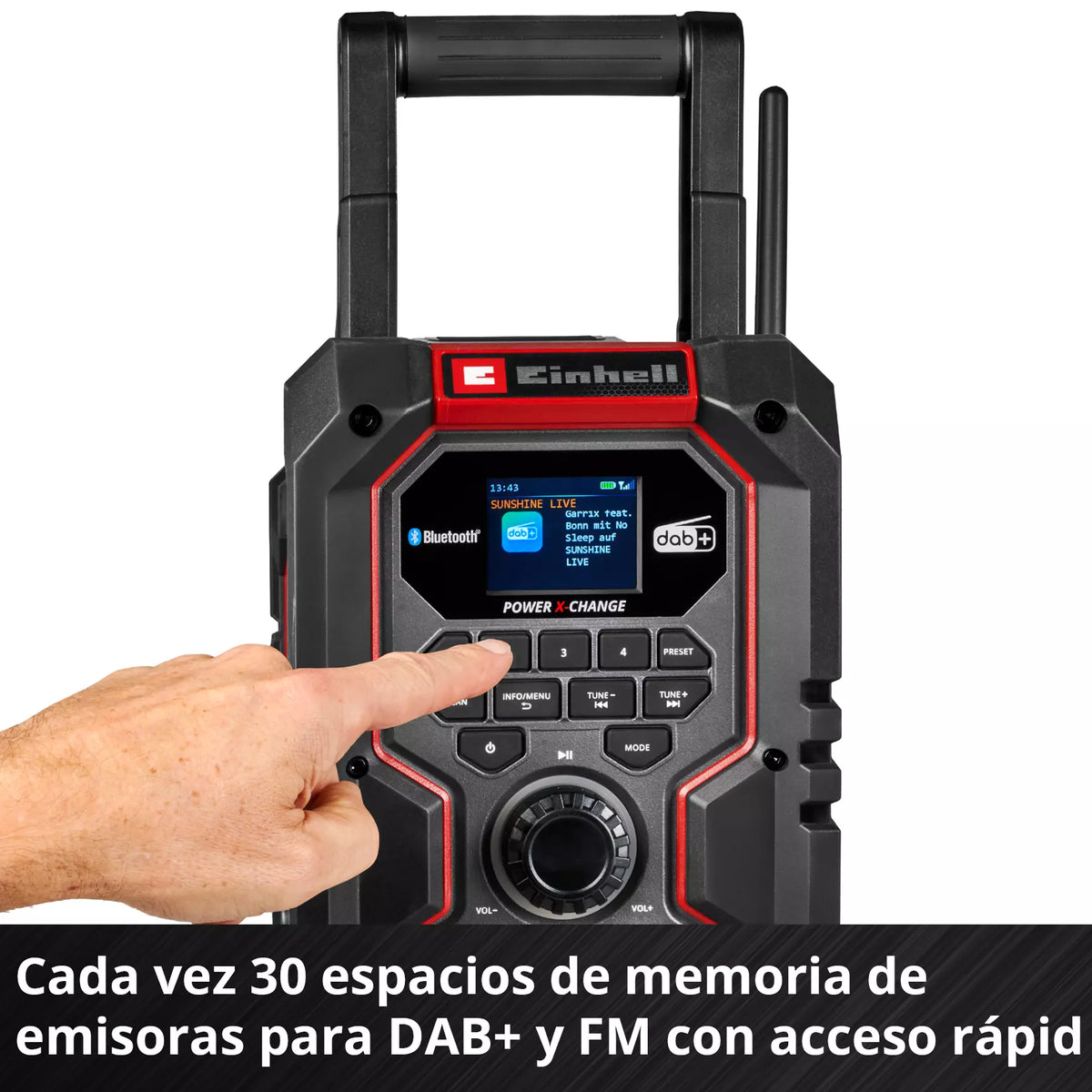 Einhell Radio Parlante 18v Hibrida Bluetooh 3407995 Te-cr 18 Li Dab