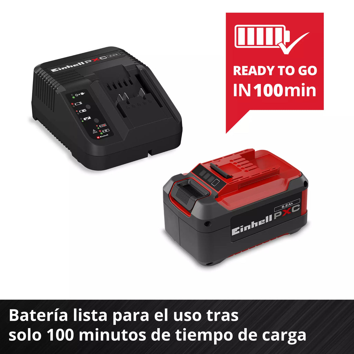 Einhell Bateria 18v 5,2 Amp +cargador 4512147 Starter Kit