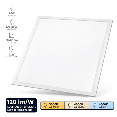 Panel Led Multifuncion 605X605Mm 40W 6000K
