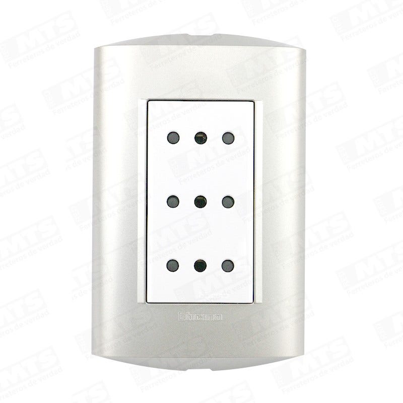 bTicino ENCHUFE EMB TRIPL 10A MODUS PERLA