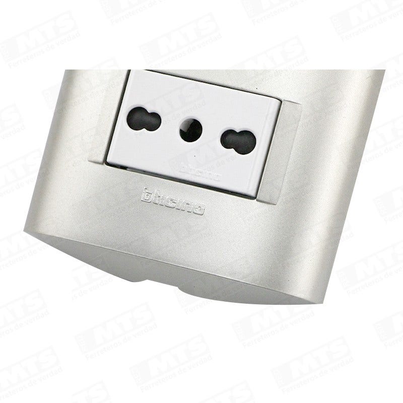 bTicino ENCHUFE EMB DOBLE 10+10|SLASH|16 MODUS PER