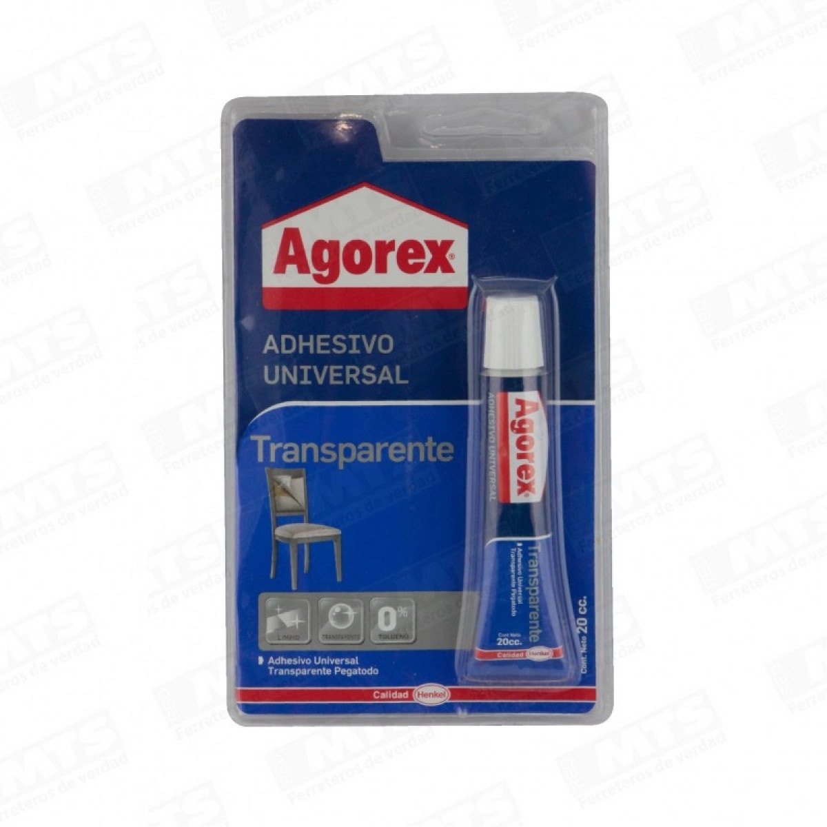 Agorex Adhesivo Transparente  20 Cc    Henkel         2
