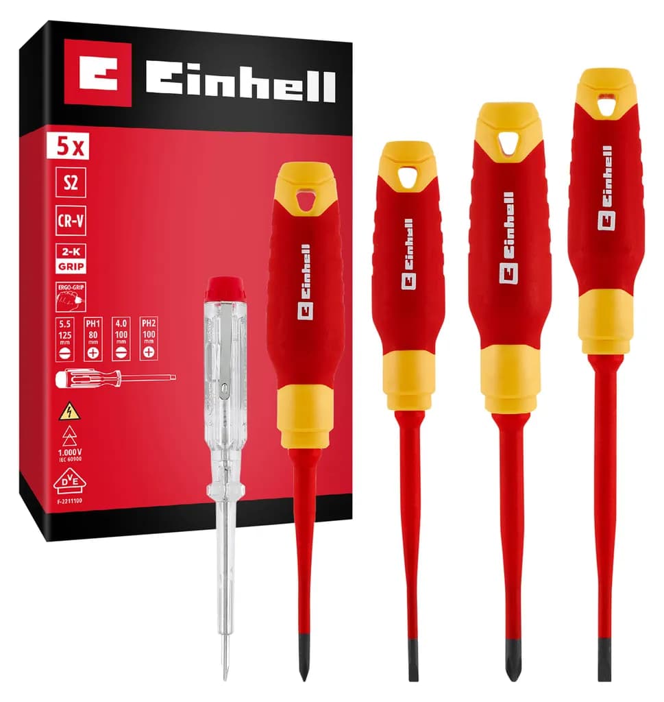 Einhell Set Destornilladores Electricos - 5 Pz - 370541