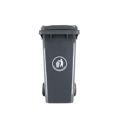 Basurero Ecologico C/Tapa 120Lt Gris Hdpe