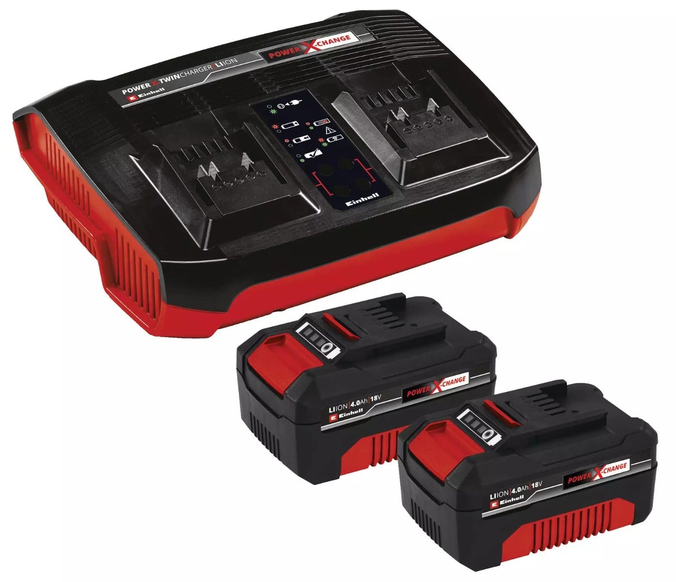Einhell Kit 2 Cargador+bateria 4ah 4512112