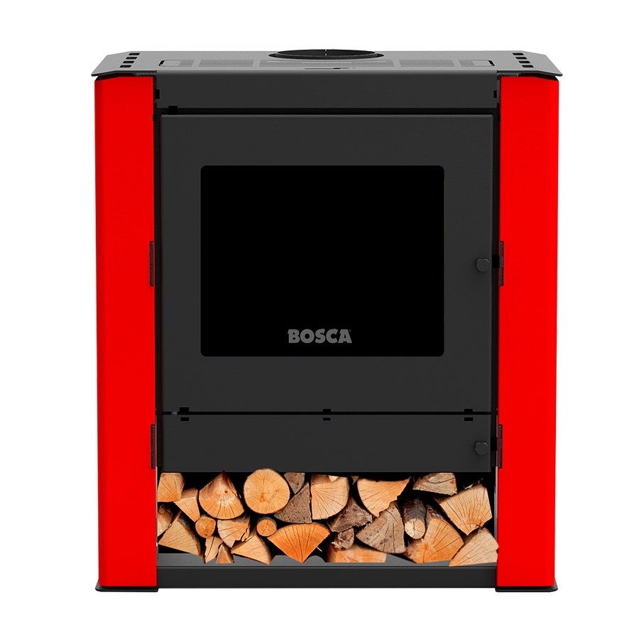 Bosca Estufa A Le&ntilde;a Gold 500 Rojo Black Vision