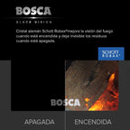 Bosca Estufa A Leña Gold 500 Rojo Black Vision