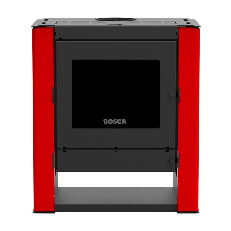 Bosca Estufa A Le&ntilde;a Gold 500 Rojo Black Vision