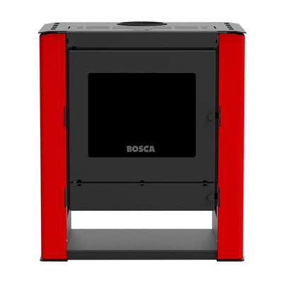 Bosca Estufa A Le&ntilde;a Gold 500 Rojo Black Vision