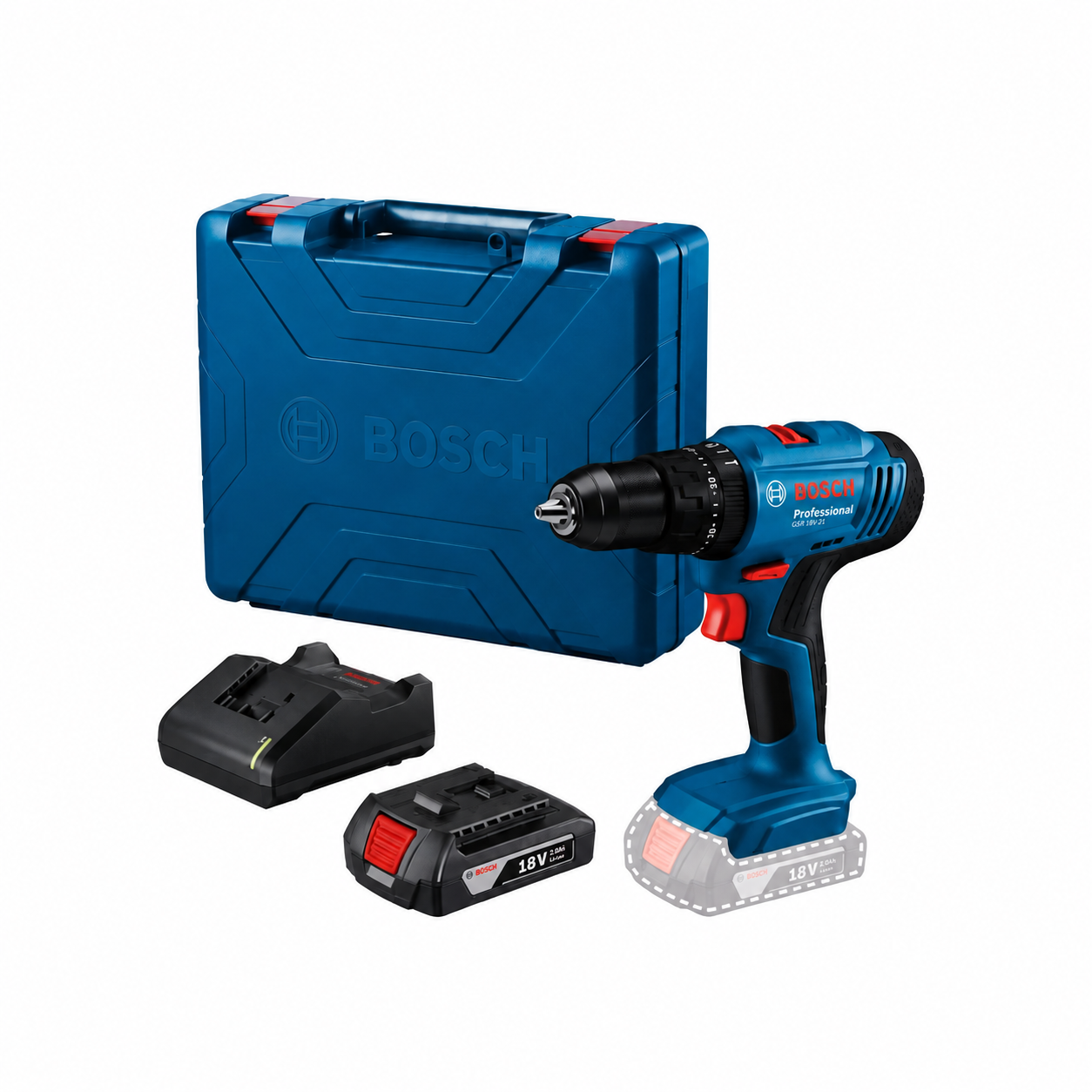Bosch Taladro Inalambrico Y Atornillador Gsb 183-li  Bat+carg