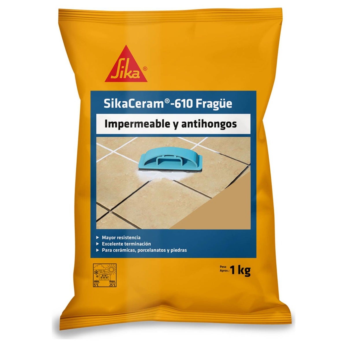 Sikaceram-610 Frague Cafe Claro Bolsa 1 Kg