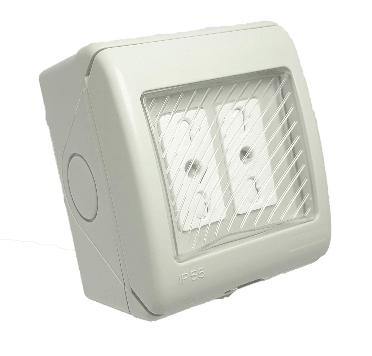 Caja Electrica Hidrobox Armada Enchufe Doble10/16  Ip55