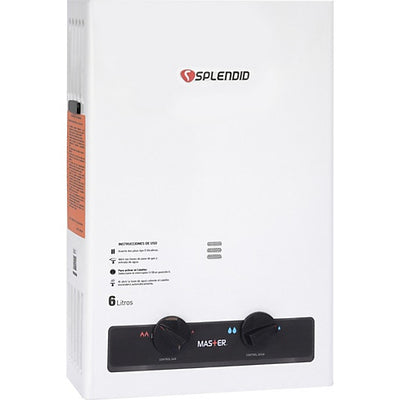 Calefon Splendid Ionizado 6 Lts Master Gas Licuado