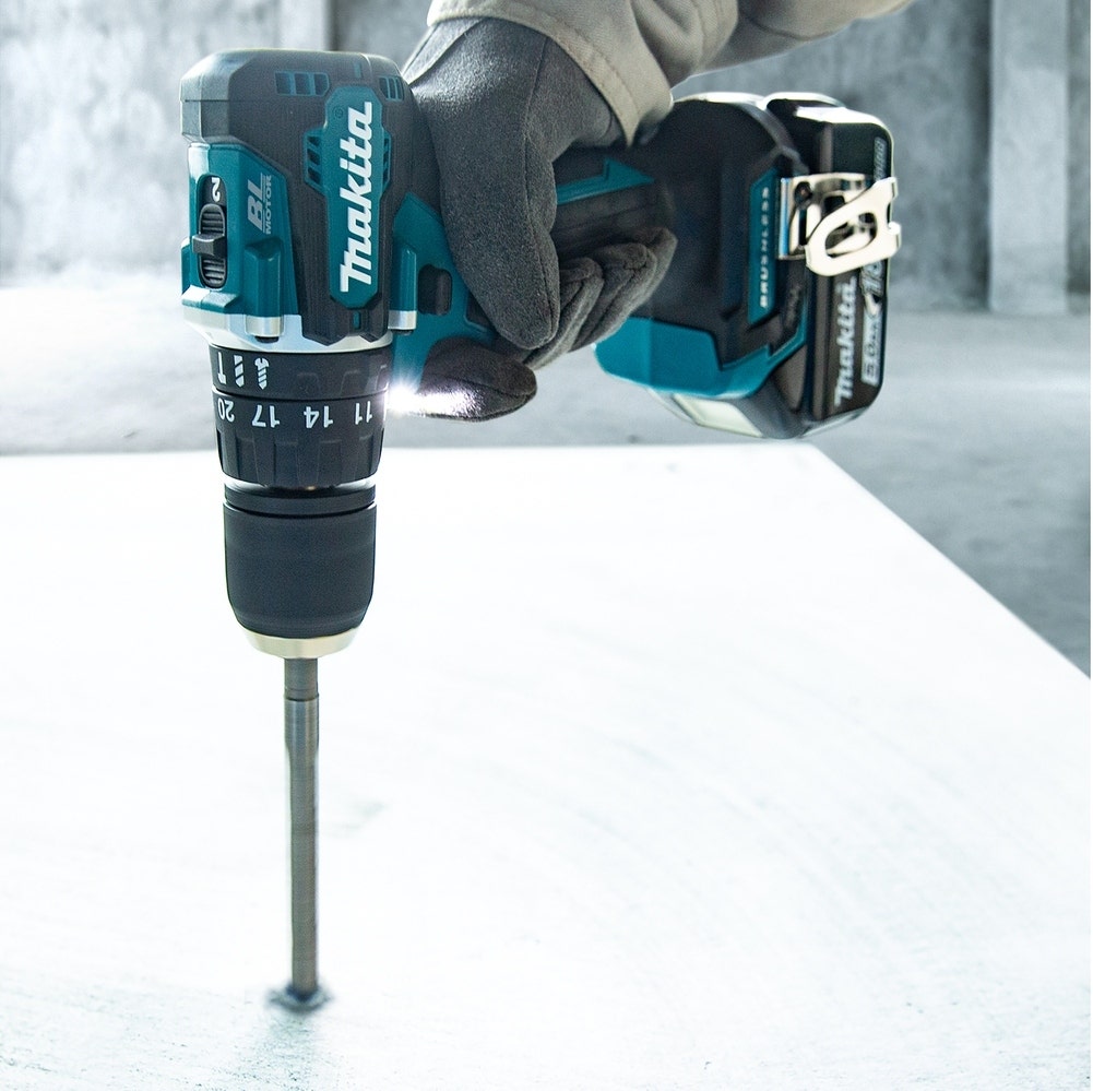 Makita Taladro Atornillador 13mm. 2 Baterias 3ah + Cargador - Dhp487rfx4-1